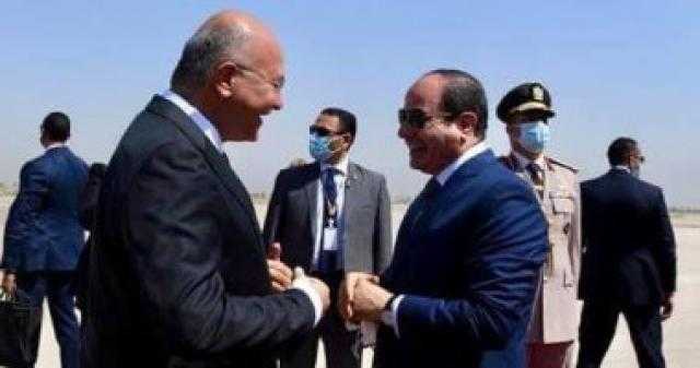 في أول زيارة لرئيس مصري للعراق منذ 30 عاما.. الرئاسة توكد على قوة العلاقات التاريخية