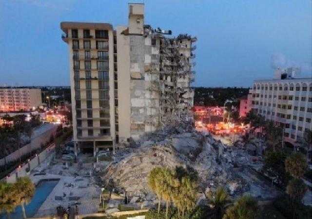 أمريكا: ارتفاع حصيلة ضحايا انهيار مبنى سكني في ميامي إلى 11 قتيلا