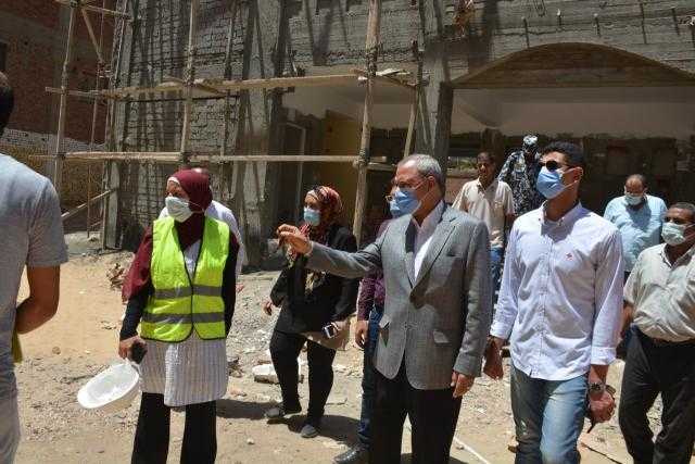 محافظ القليوبية يتابع مشروعات ”حياة كريمة” لدفع الأعمال بها بمركز شبين القناطر.. صور 