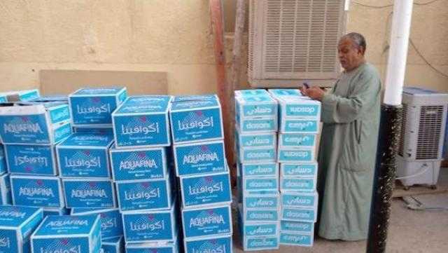 تعليم أسوان يوفر زجاجة مياه معدنية لكل طالب ومعلم فى لجان الثانوية العامة