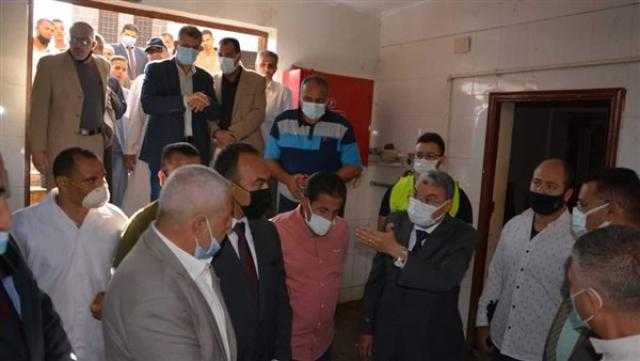 محافظ المنيا يتفقد مجزر البيهو بسمالوط لمتابعة سير العمل