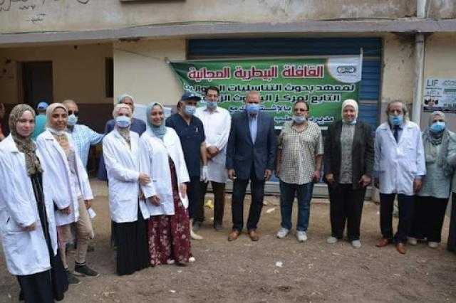 محافظ القليوبية يتفقد القافلة الطبية البيطرية بطوخ