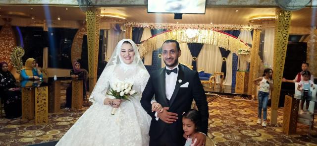محمد جمال خلال حفل الزفاف