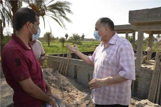محافظ أسيوط يوجه بسرعة إنهاء أعمال محطة رفع قرية نجع جزيرة قاو