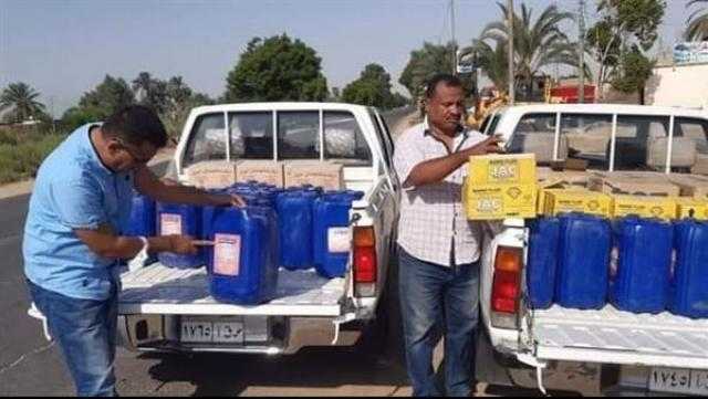 ضبط 1.5 طن زيوت محركات وفرامل مغشوشة بالأقصر
