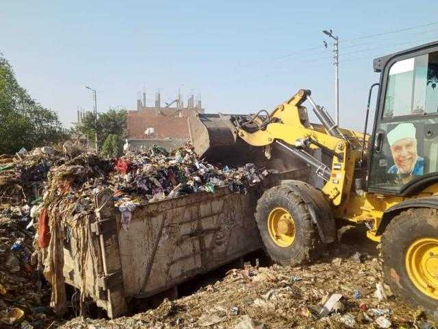 إزالة 274 طن قمامة ومخلفات للأتربة في قرى المحلة الكبرى