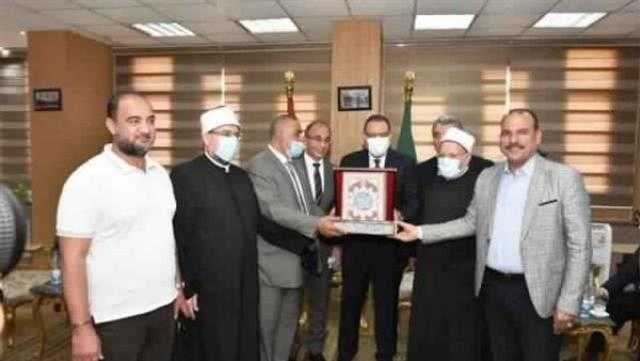 محافظ الشرقية يستقبل وزيري الأوقاف والقوى العاملة ومفتي الجمهورية