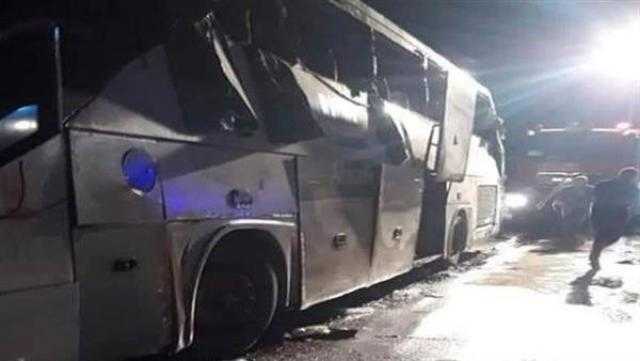 فريق من النيابة ينتقل إلى المستشفى لسماع أقوال المصابين بحادث أتوبيس السويس