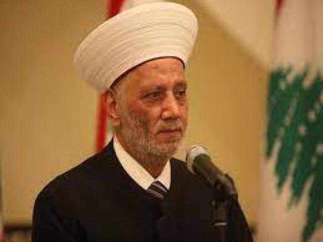 مفتى لبنان: ذكرى المولد النبوى الشريف تدعو للتراحم والمحبة والأخلاق الحسنة