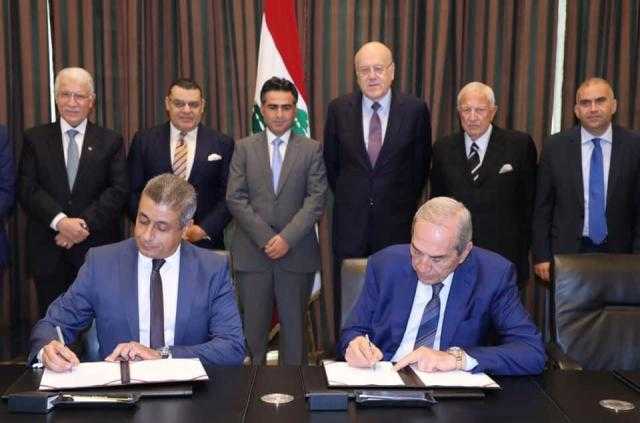 توقيع اتفاق تطوير مصر لميناء طرابلس اللبناني