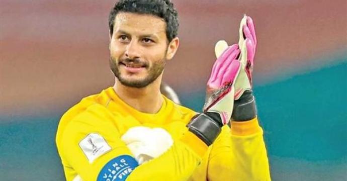 محمد الشناوي يحرس مرمى منتخب مصر أمام مالاوي