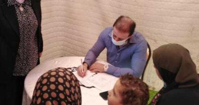 الكشف على 1841 مريضا ضمن ”حياة كريمة” بمنشأة راغب الطحاوى بالشرقية