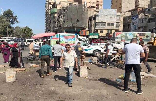 حملة مرافق لرفع الإشغالات بشوارع حي غرب سوهاج