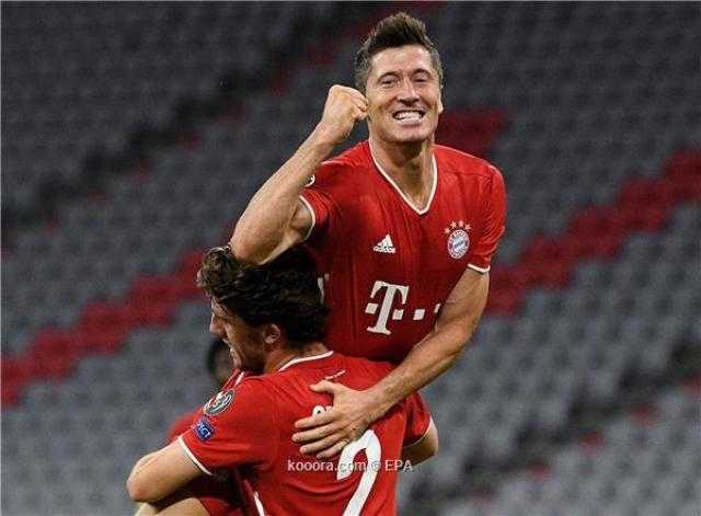 ليفاندوفسكي يتفوق على رونالدو وميسي في دوري الأبطال