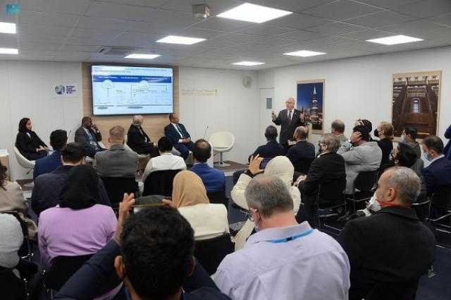 جلسة نقاش حول تجربة السعودية في تطبيق الاقتصاد الدائري للكربون بجناح المملكة في مؤتمر المناخ