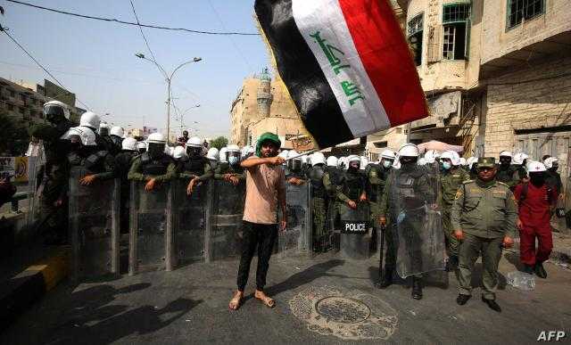 المالكي يدعو المتظاهرين إلى الابتعاد عن الاحتكاك بالقوات الأمنية العراقية