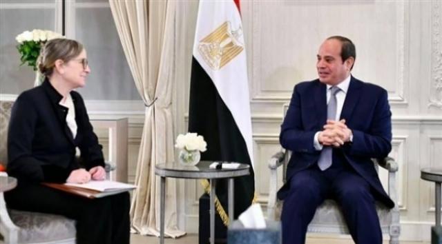 لقاء الرئيس السيسي مع رئيسة الوزراء التونسية