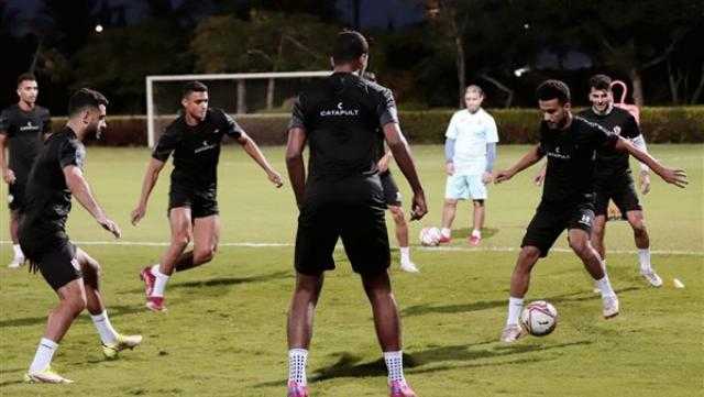 مران الزمالك.. تدريبات بدنية وإطالات للاعبين