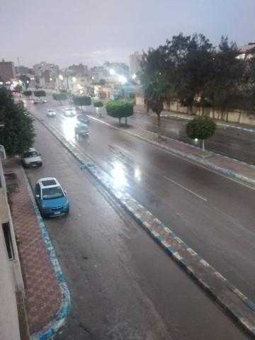 سقوط أمطار متوسطة على مدن مطروح.. صور