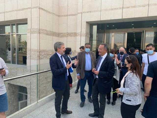 السفير الإيطالي الجديد يزور متحف الحضارة ويؤكد شغف سائحي بلاده بالسياحة في مصر