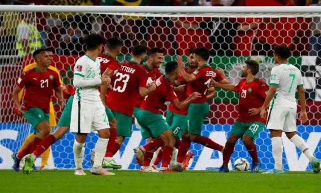 المغرب يتخطى السعودية ويتصدر مجموعته فى كأس العرب