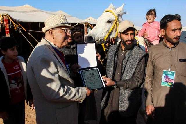 بالصور .. نجاح ساحق لسباق خيول أبناء القبائل العربية في بلبيس