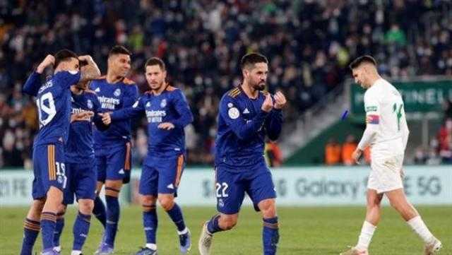 ريال مدريد يتخطى إلتشي بصعوبة في كأس ملك إسبانيا