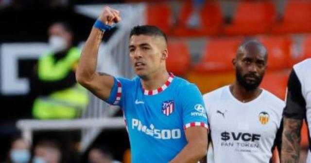 سواريز يقود هجوم أتلتيكو مدريد ضد فالنسيا في الدوري الاسباني