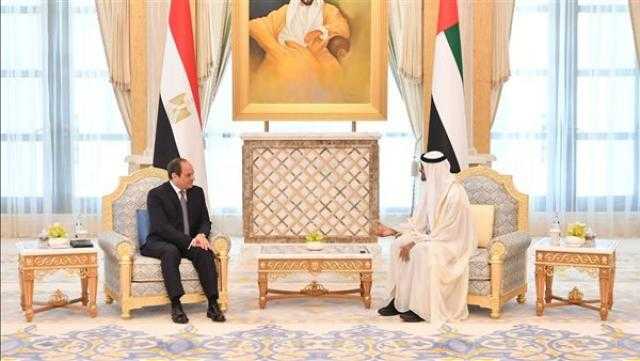 بحث العلاقات الثنائية ومناقشة القضايا الإقليمية.. تفاصيل لقاء الرئيس السيسي وولي عهد أبوظبي