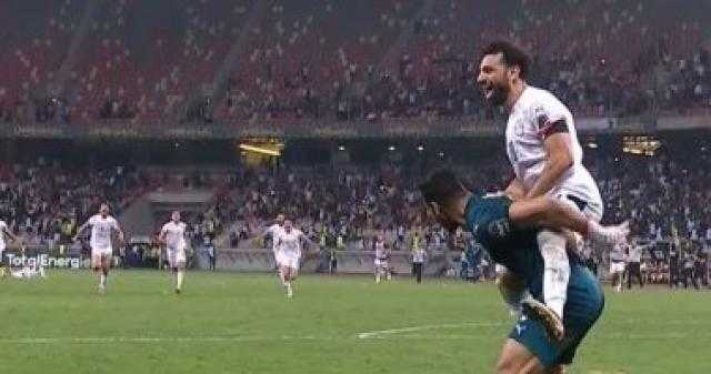 فرحة عارمة للاعبى منتخب مصر بعد الفوز على كوت ديفوار ”فيديو”