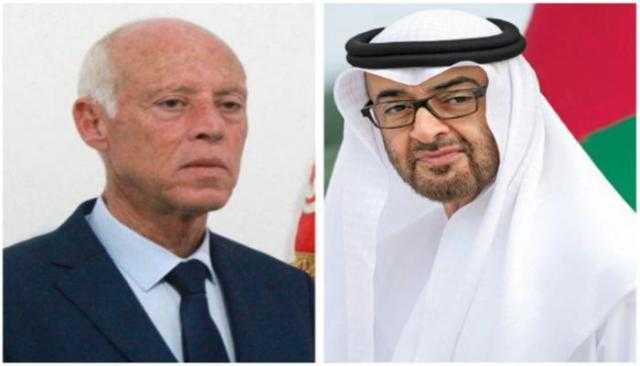 ولي عهد أبوظبي يتلقى رسالة خطية من الرئيس التونسي