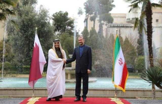 وزير الخارجية الإيراني يستقبل نظيره القطري