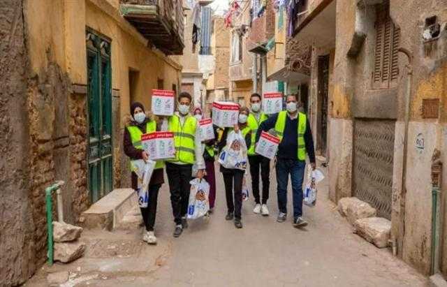 صندوق تحيا مصر: 48 طن مواد غذائية و4 أطنان مطهرات في 7 محافظات