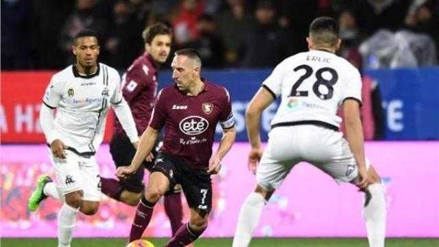 ساليرنيتانا يتعادل مع سبيزيا 2-2 في الدوري الإيطالي لكرة القدم