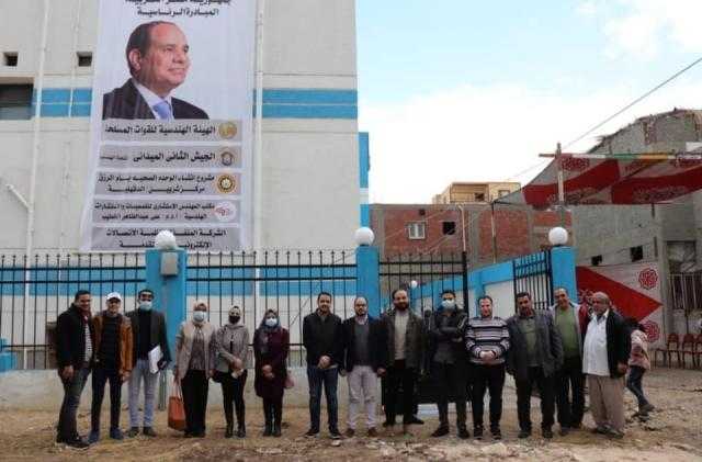 جامعة المنصورة تطلق قافلة ”جسور التنمية” بقرية أم الرزق بمركز شربين