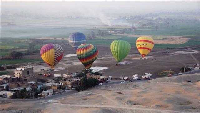إلغاء رحلات البالون الطائر في الأقصر بسبب سوء الأحوال الجوية