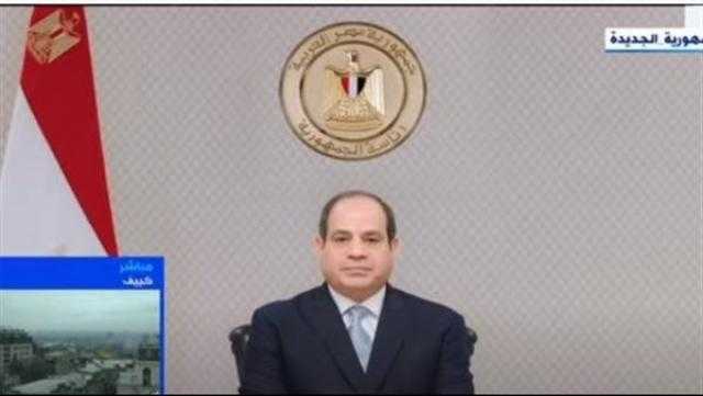 الرئيس السيسي: أي محاولات للتغلب على تداعيات أزمة كورونا لا بد أن يكون الإنسان محورها الرئيسي