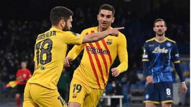 برشلونة يتأهل لثمن نهائي الدوري الأوروبي برباعية أمام نابولي