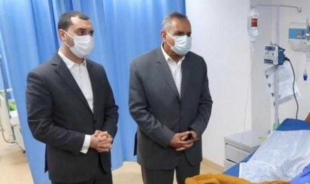 محافظ كفر الشيخ يطمئن على مصابي حريق قرية أبو بدوي