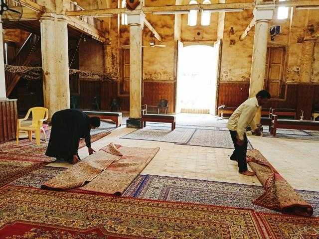 بدء إخلاء مسجد «أبو غنام» الأثرى بكفر الشيخ