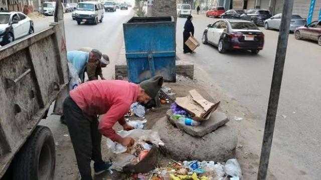 رفع 230 طن قمامة من الشوارع في حملات لجهاز النظافة بالمنصورة