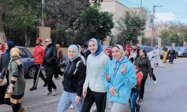 نائب محافظ سوهاج يشارك فى ماراثون «مشى» بمناسبة اليوم العالمى للمرأة