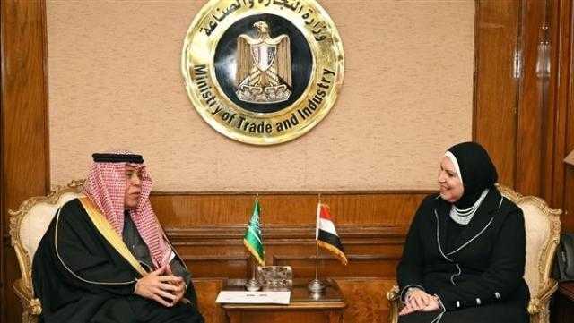 وزيرة التجارة تبحث مع نظيرها السعودي الترتيبات الخاصة باللجنة التجارية المشتركة