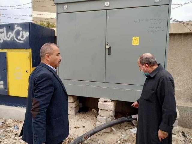 رئيس شركة القناة يتفقد محطة محولات شمال الإسماعيلية