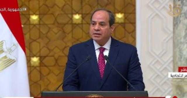 نص كلمة الرئيس السيسي خلال مؤتمر صحفي مع رئيس رواندا بقصر الاتحادية