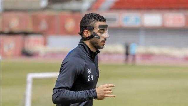 عبد المنعم يبدأ بالجري حول الملعب ويشارك غدًا في مران الأهلي