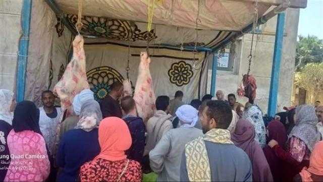 مركز سمالوط بالمنيا يفتتح 3 منافذ لبيع اللحوم البلدية بسعر 100 جنيه للكيلو