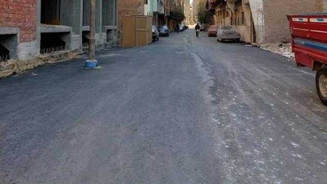 انتهاء أعمال رصف 10 شوارع فرعية بحي شرق سوهاج في مدينة ناصر