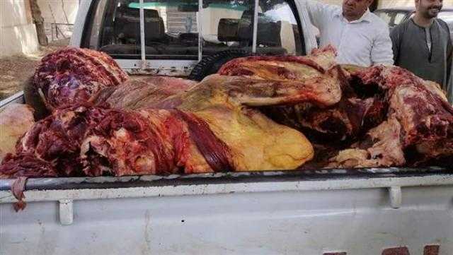 ضبط 226 كيلو لحوم مذبوحة خارج المجازر بمركز ديرمواس في المنيا