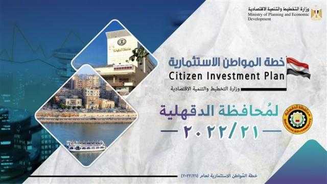 التخطيط: 6.2 مليار جنيه استثمارات لتنفيذ 333 مشروعًا تنمويًا بالدقهلية